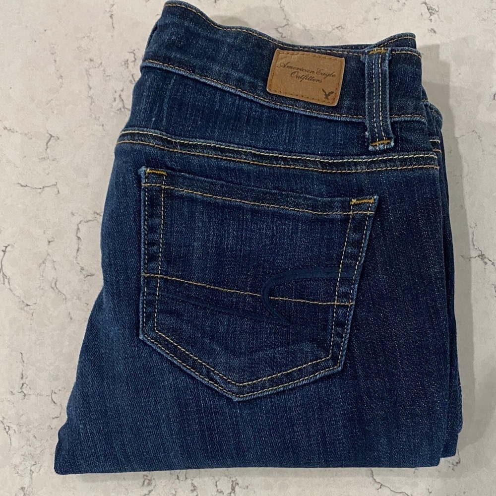 American Eagle Outfitters Dark Blue Denim Jeans